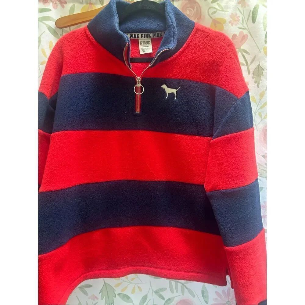 PINK Victoria’s Secret Polar Fleece 1/4 Zip Pullover